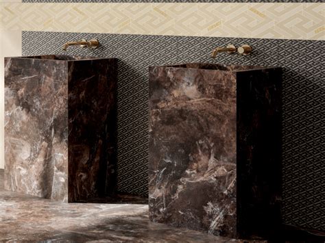 bagni con mosaico versace|TOP E LAVABI COORDINATI ALLE SUPERFICI DEL TUO .